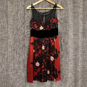 LIKE NEW Tracy Reese Anthropologie Dress Silk Velvet